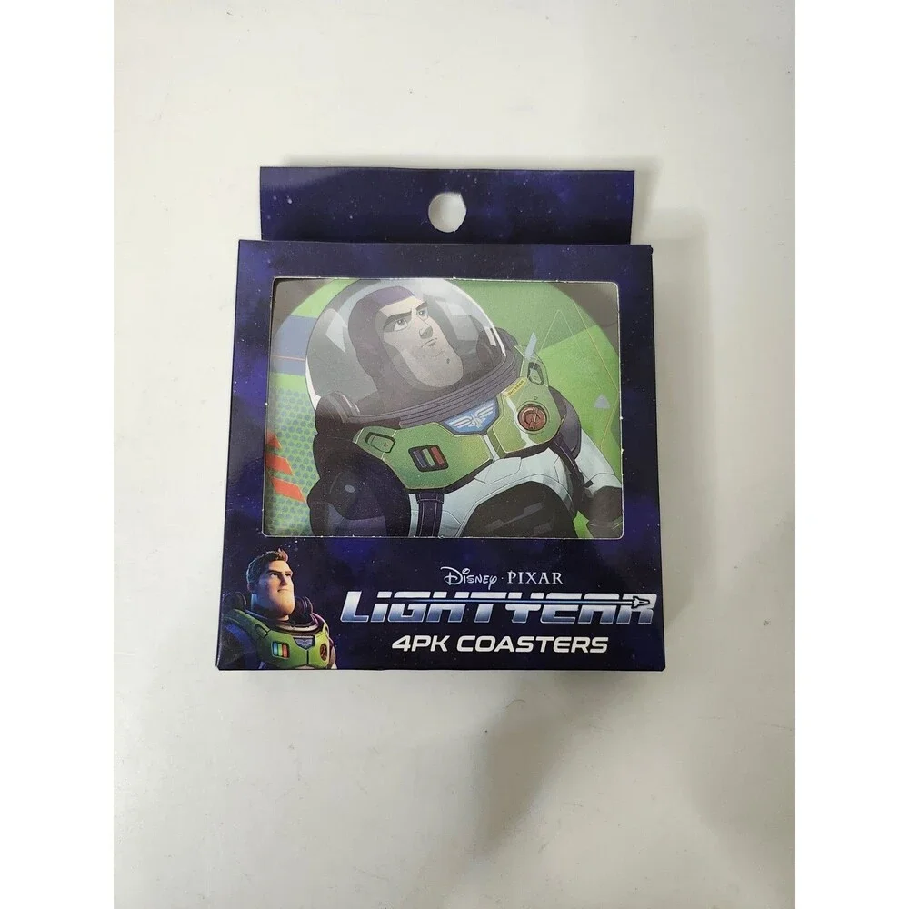 Buzz Lightyear Coasters Disney/Pixar  ~ 4 Coasters New In Box